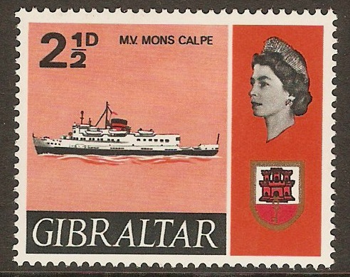 Gibraltar 1967 2d Ships series. SG203.